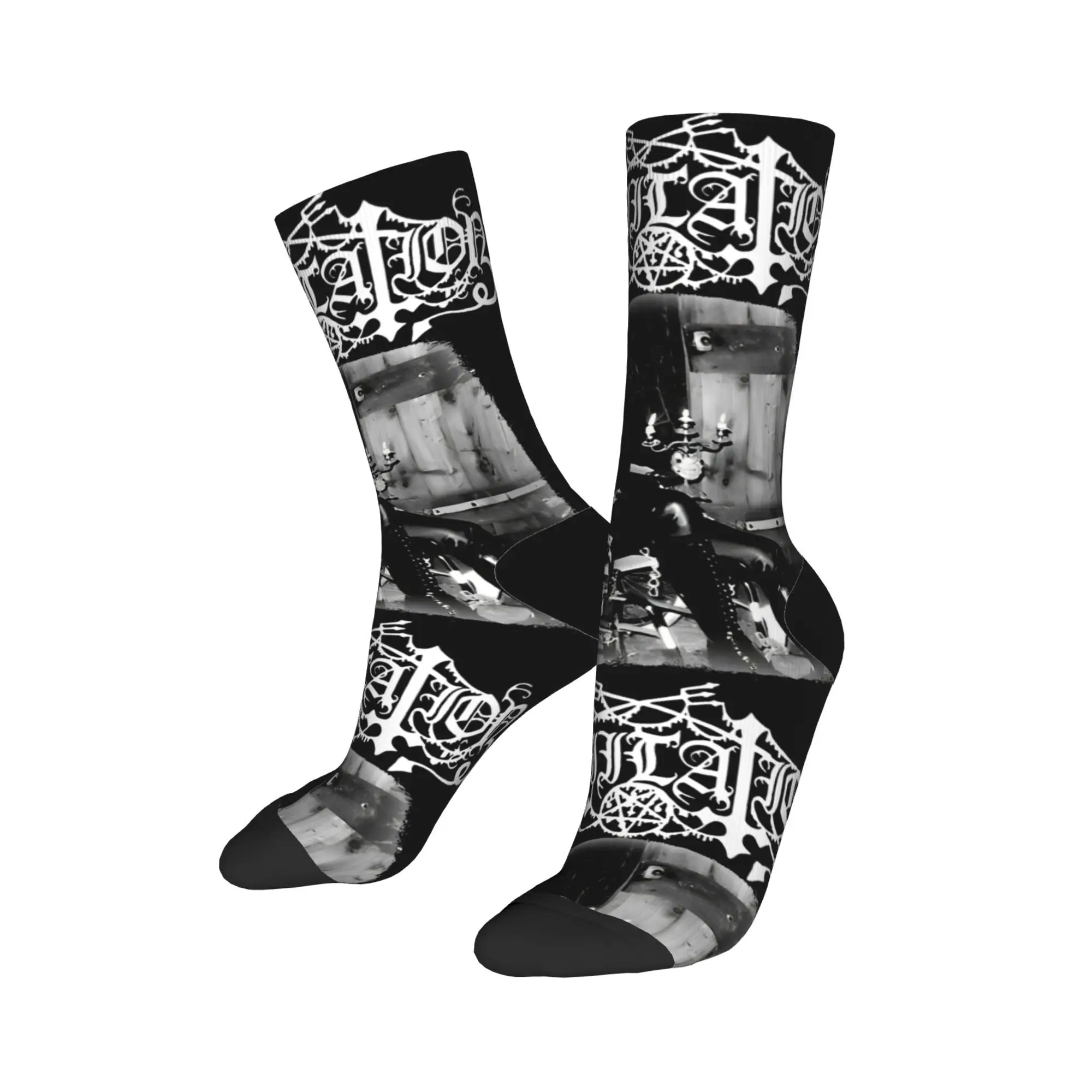 Cradle Of Filth Mutiilation Black Millenium Grimly Reborn Socks Men's Socks Novelty Spring Autumn Winter Middle Tube Socks Gifts