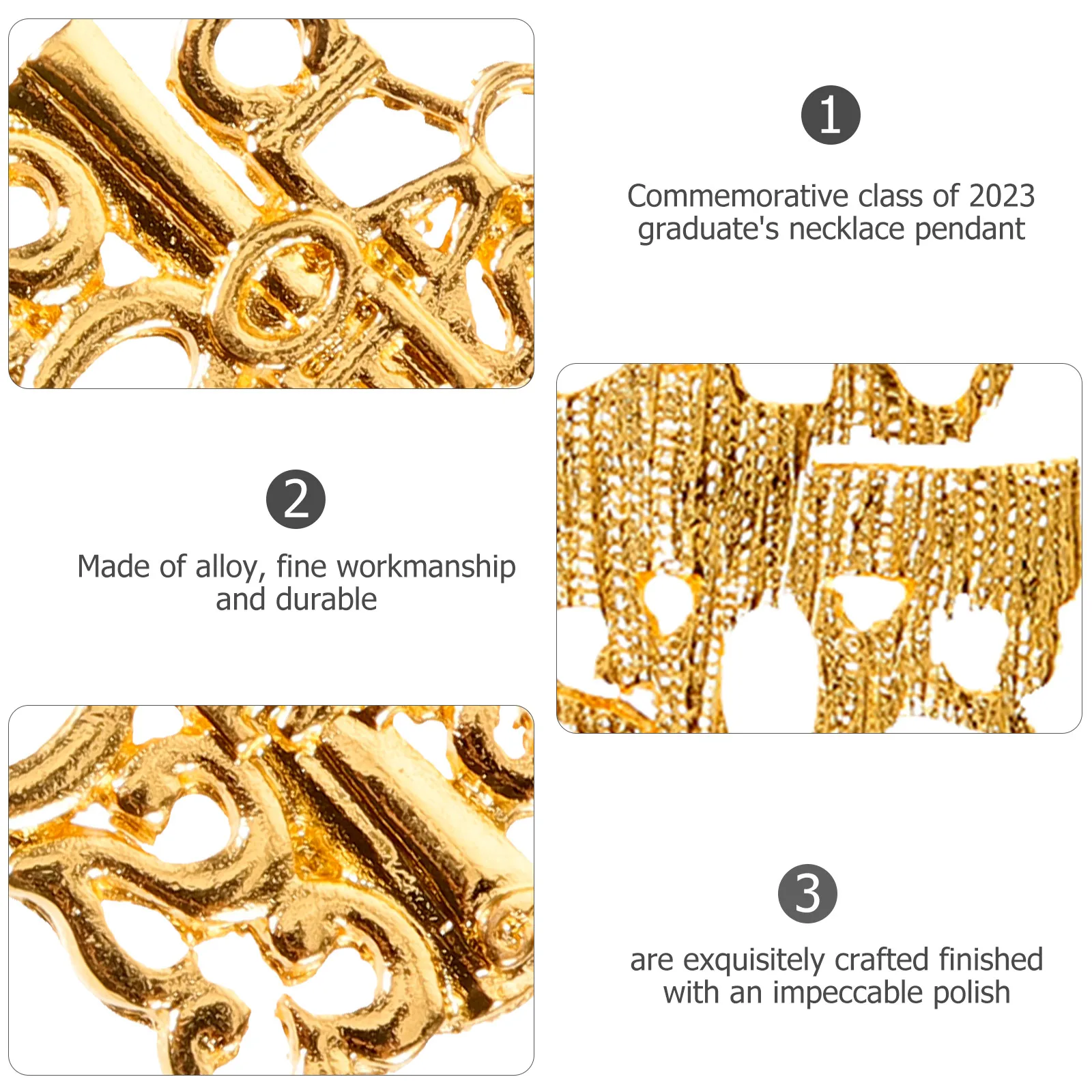 

Class Of 2023 Diploma Pattern Zinc Alloy Souvenir Diy Accessory Golden Gift Jewelry Making Charming Commemorative Alloy Pendant