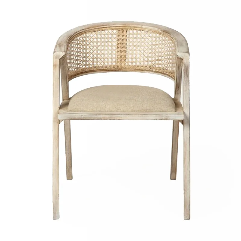 

Retro Home Rattan Chair Chinese Modern Simple Stool Designer Restaurant Chair