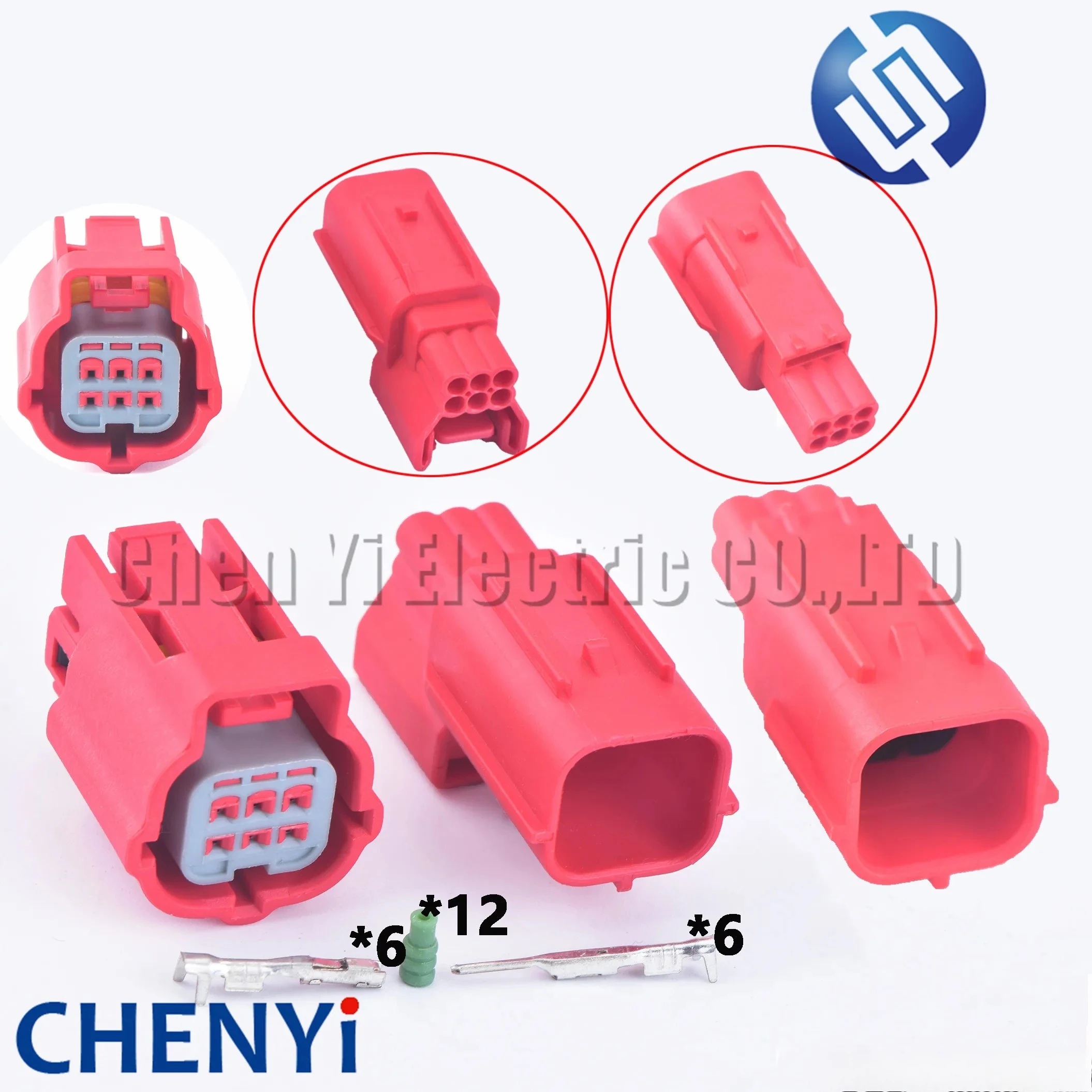 

1 Set 6 Pin Car OBD Diagnostic Plug Auto Universal Socket Automotive Connector female protection cover 6189-7963 MWTPB-06-1A-R