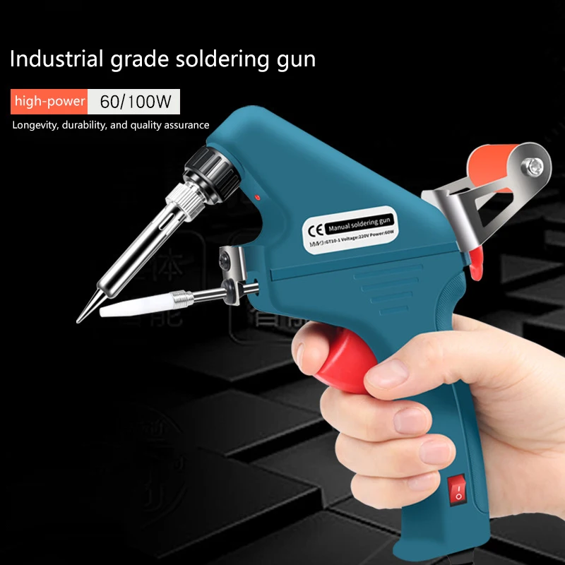 

Electric Soldering Iron Guns Automatic Tin Feeding Hand-held Welding Machine EU 220V 60W Repair Tools Electric Internal Heating