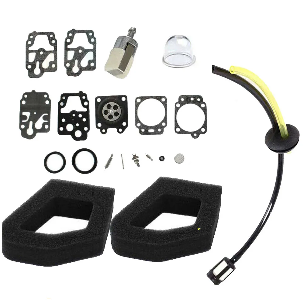 Imagem -02 - Kit de Reparo do Carburador Linha Combustível Reparação Carburador Kit para Honda Gx35 Gx25 Hhb25 Hhhh25 K20-wy Filtros ar Juntas Linha Combustível Kit