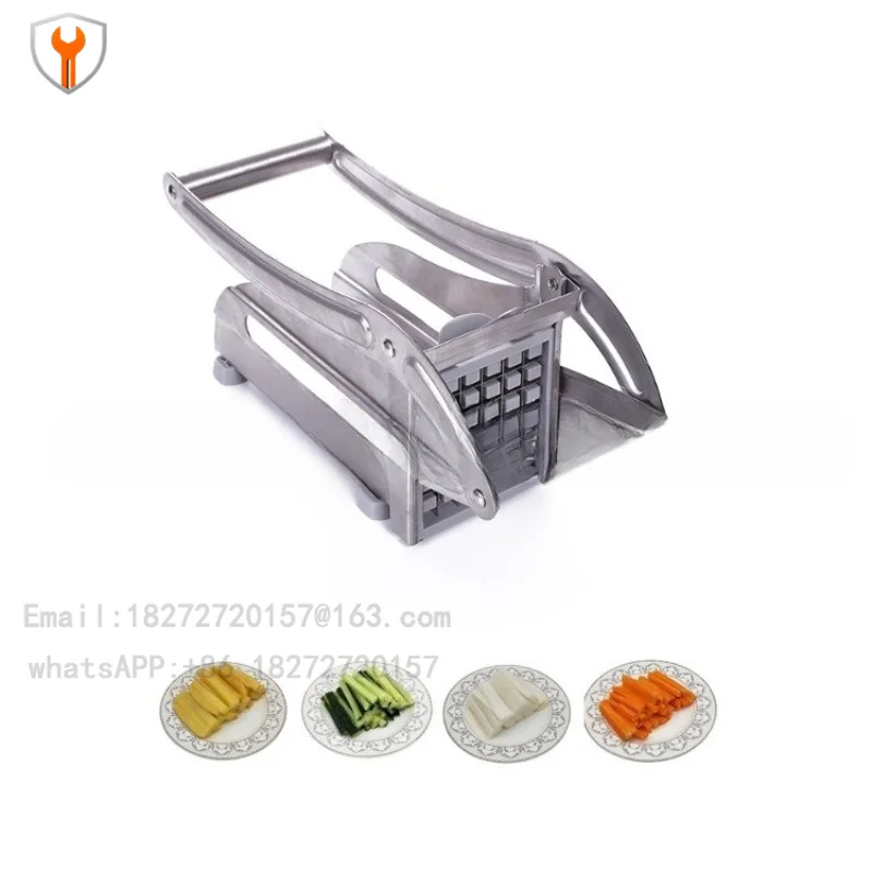 New Manual Potato Cutter for French Fries, Stainless Steel Multifunctional Cucumber and Radish Cutter