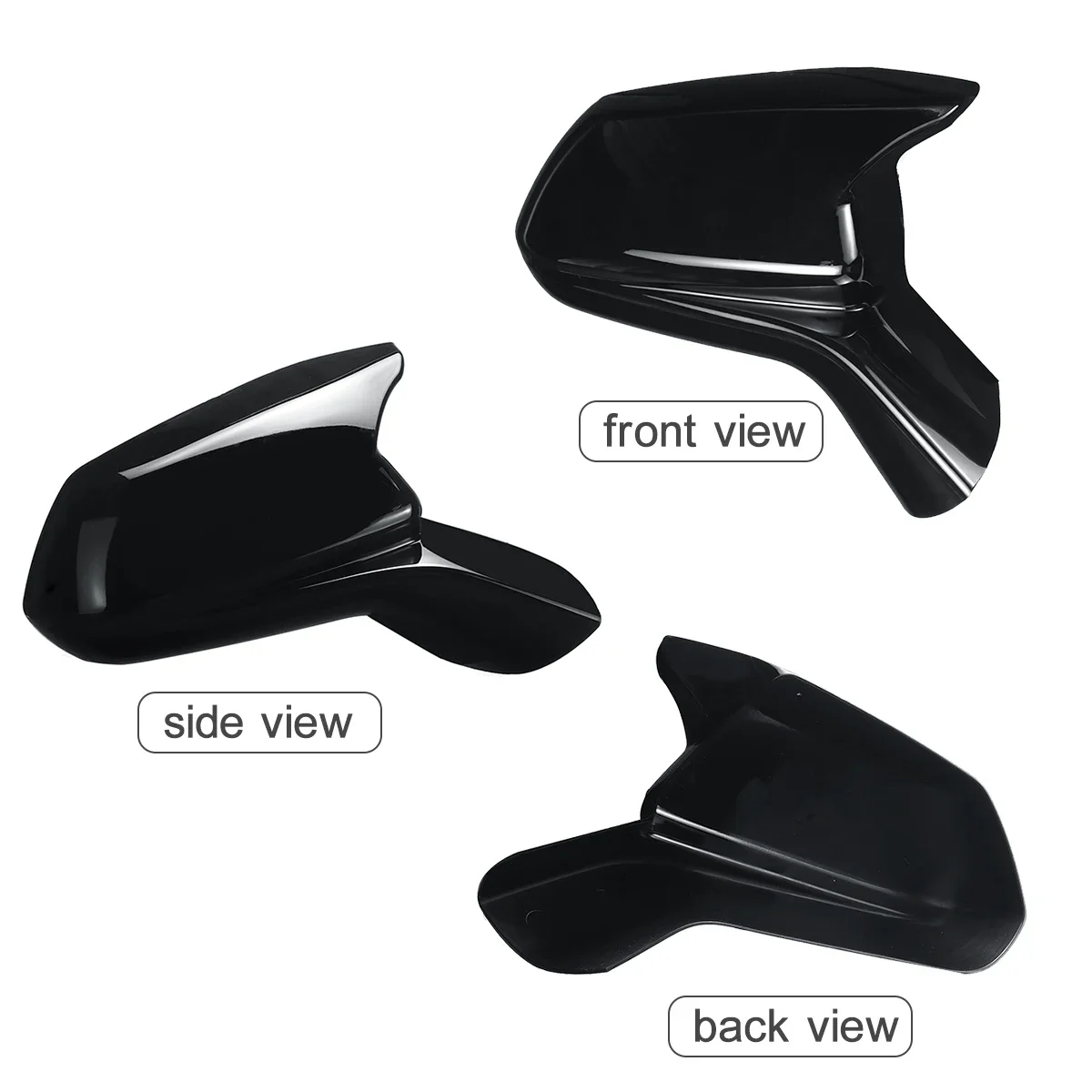 2x Mirror Cap Cover For Chevy Camaro SS RS ZL1 LT 2016 2017 2018 2019 2020 2021 Horn Style Door Side Rearview Mirror Cover Cap