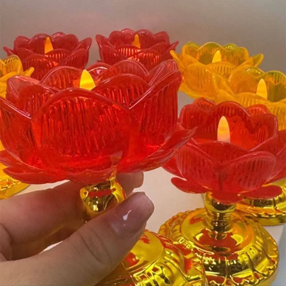 

2Pcs Creative Electronic Incense Burner Set Battery Operated Lotus Shaped Swing Flameless Candles Decorative Waterproof