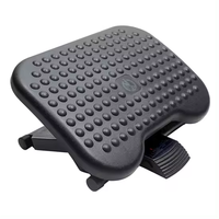 Ergonomic Office Furniture Height Angle Adjustable Plastic Massage Footrest for Under Desk