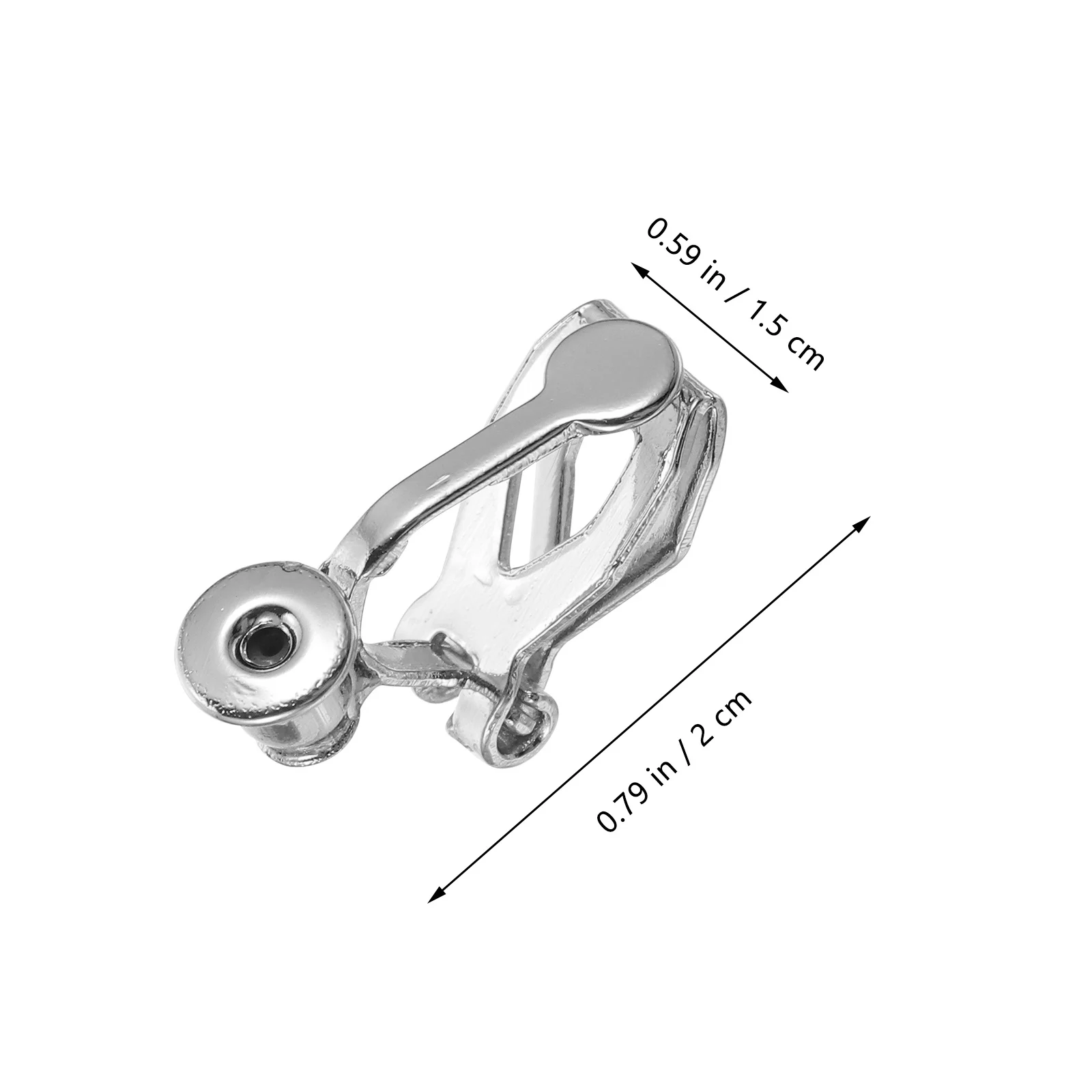 

8Pcs Clip-on Earring Base DIY Earring Materials Non-Pierced Earrings Clip for Daily Use Non-Pierced Earrings Clip