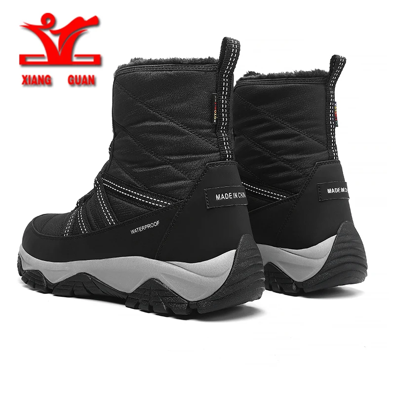 2024 جديد أحذية الثلوج XIANGGUAN الدفء تسلق أحذية الرجال حذاء للسير مسافات طويلة الرجال مكافحة زلة مقاومة حذاء رياضة الرجال حذاء ارتحال النساء