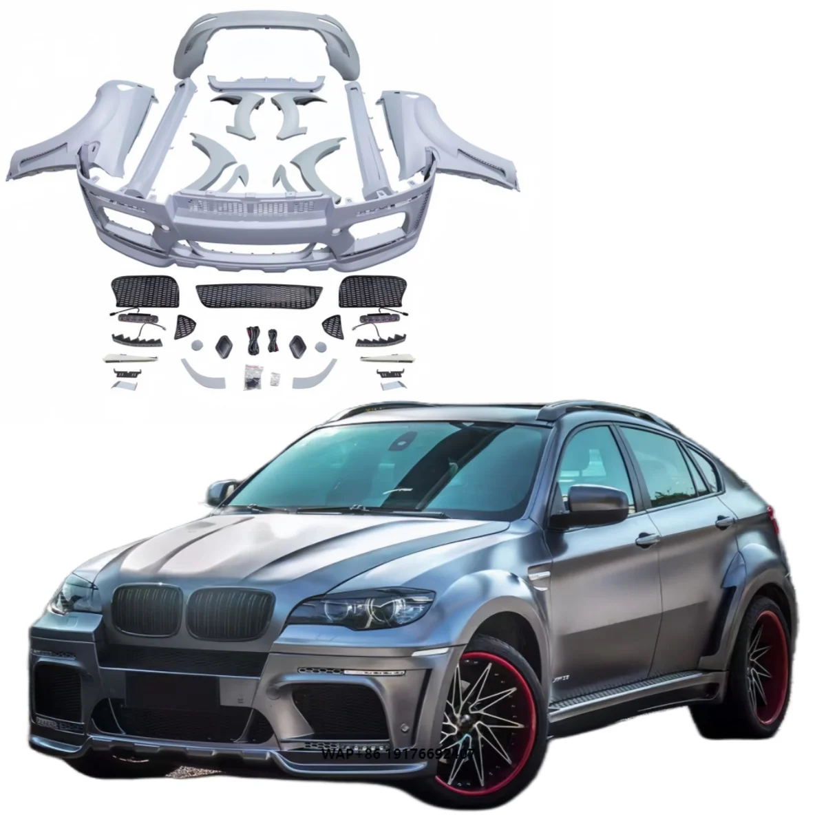 

ForX6 E71 X6 Series 09-13 PP Plastic HM Wide Body Kit