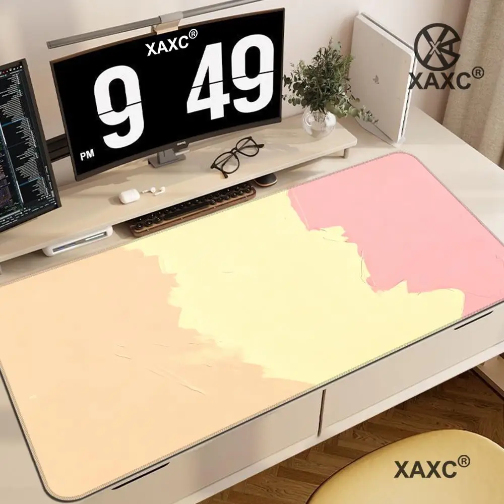 

Mouse Pad Color Block Splicing Design Gamer Mouse Pad Large Mouse Mat Natural Rubber Desk Rug PC Desk Mats Design HYBXXC