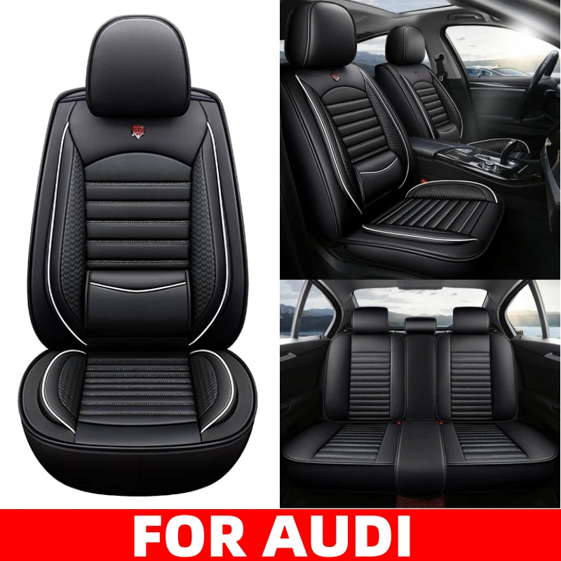

Car seat cover waterproof wear-resistant PU leather soft and comfortable full wrap seat cover FOR AUDI Q3 A4 A5 A6 A7