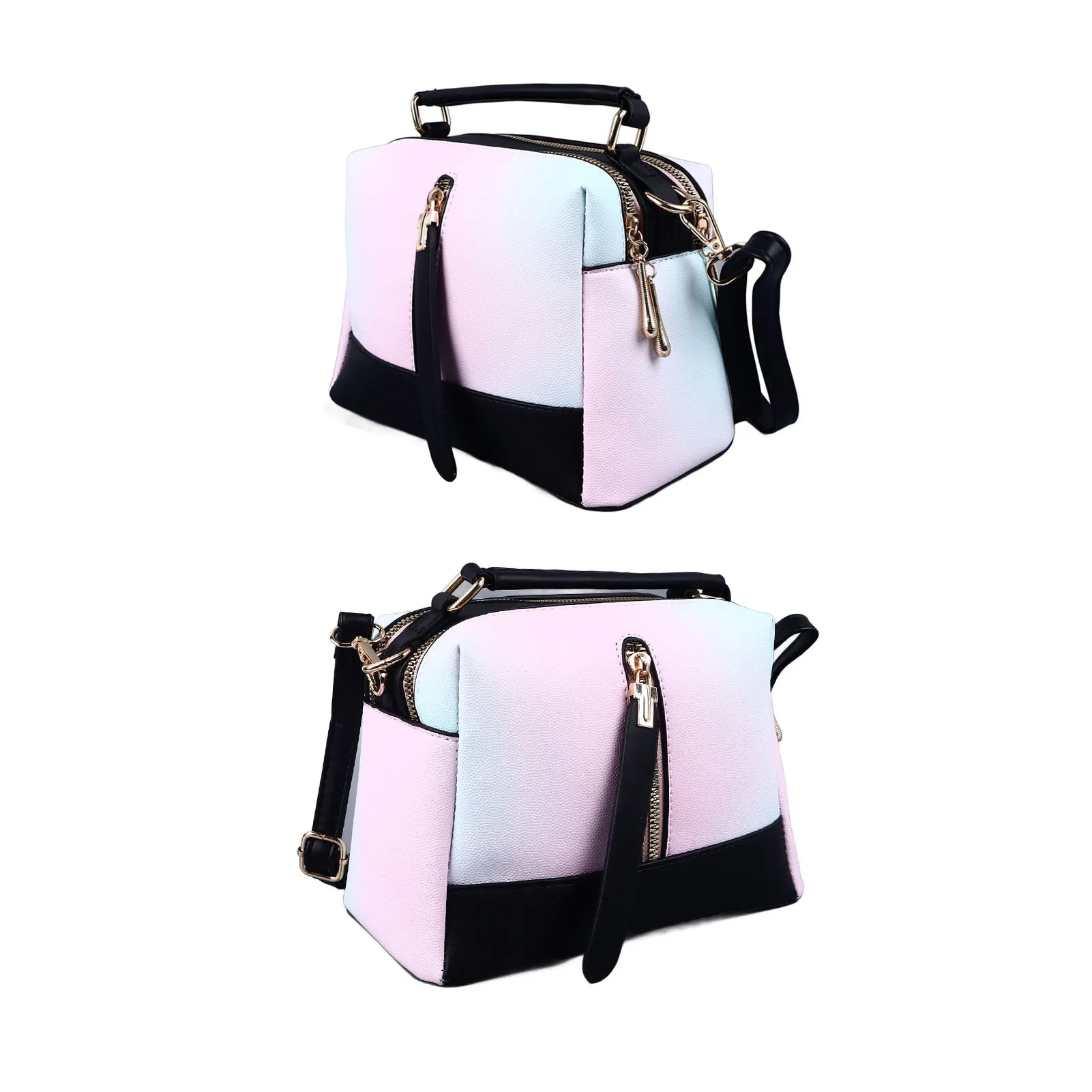 حقيبة كتف نسائية من جلد البولي يوريثان بسعة كبيرة وحزام قابل للتعديل وحقيبة كتف جلدية أنيقة متعددة الاستخدامات للحفلات اليومية