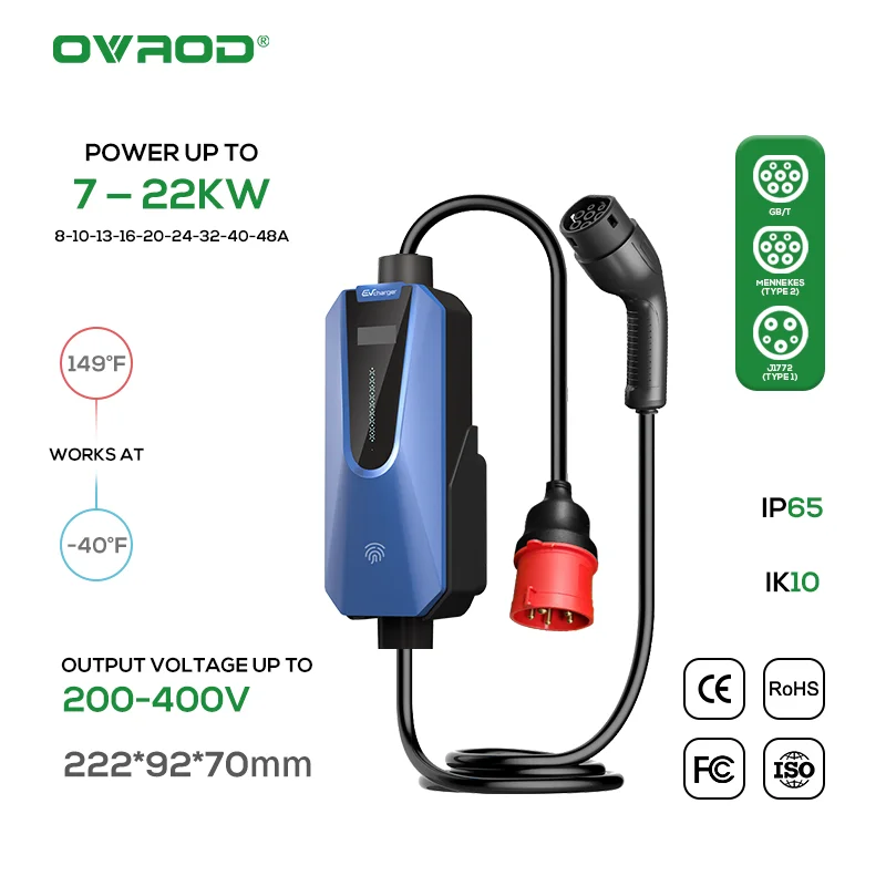 

Fast Smart Charging Station Portable DC EV Charger Type 2 Adjustable Vehicle Solar EV Charging Power Supply