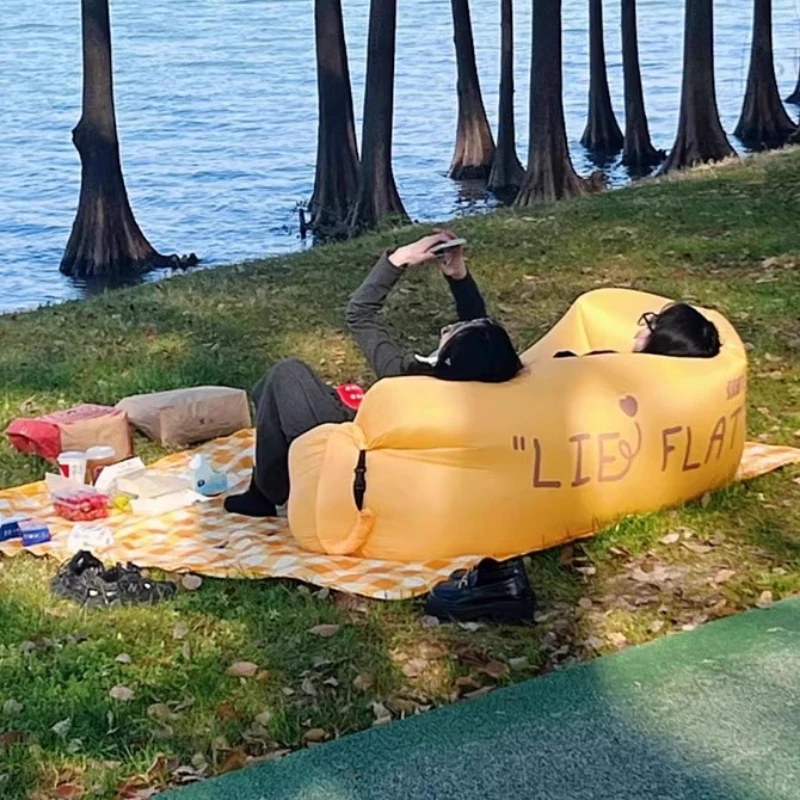 

Inflatable Sofa Outdoor Camping Furniture Garden Pool Air Mattress Chair Relaxing Patio Beach Glamping Waterproof Comfortable
