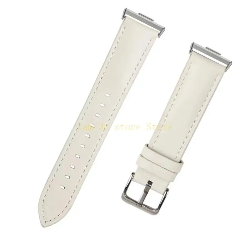 สายนาฬิกาหนังแฟชั่น 20 มม. สายนาฬิกาที่ปลอดภัยและมีสไตล์ สายหนังนุ่มสบายสำหรับนาฬิกา fit3 D0UA