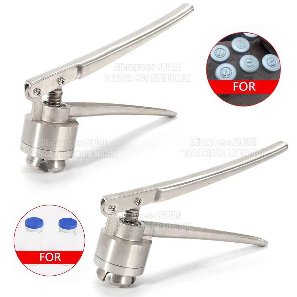 Manual Vials Crimper 13MM 15MM 20MM Bottle Crimper Cap Crimping Tool Glass Bottle Capper Sealing Tool Handle Capping Machine
