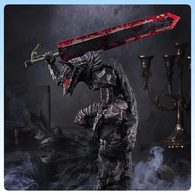 

25cm Berserk Guts Berserker Armor L Statue Battle Damaged Bloody Ver. Large Anime Model Figure Cool Collectible Gift for Men