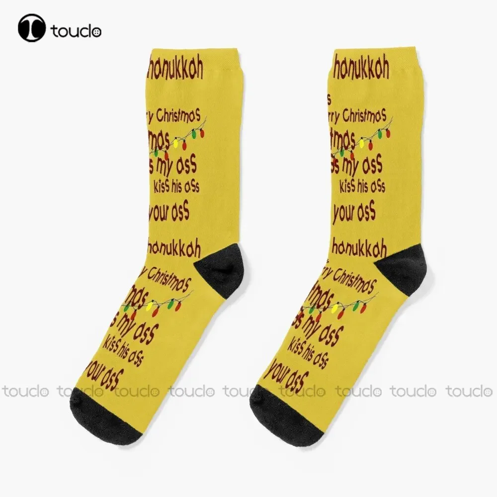 Clark Griswold Rant Christmas Vacation Socks Custom Women Socks Fashion Creative Leisure Funny Art Abstract Oil Painting Socks