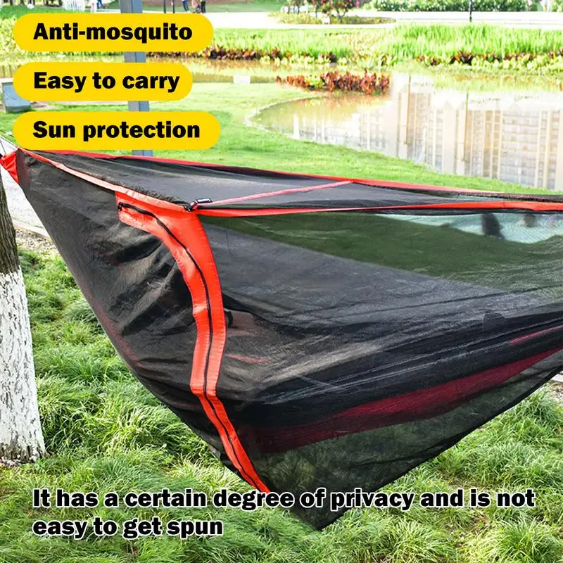 Automatic Quick-opening Hammock Net Outdoor Lightweight Travel Portable Separating Hanging Mosquito Net Protection Mesh Covers