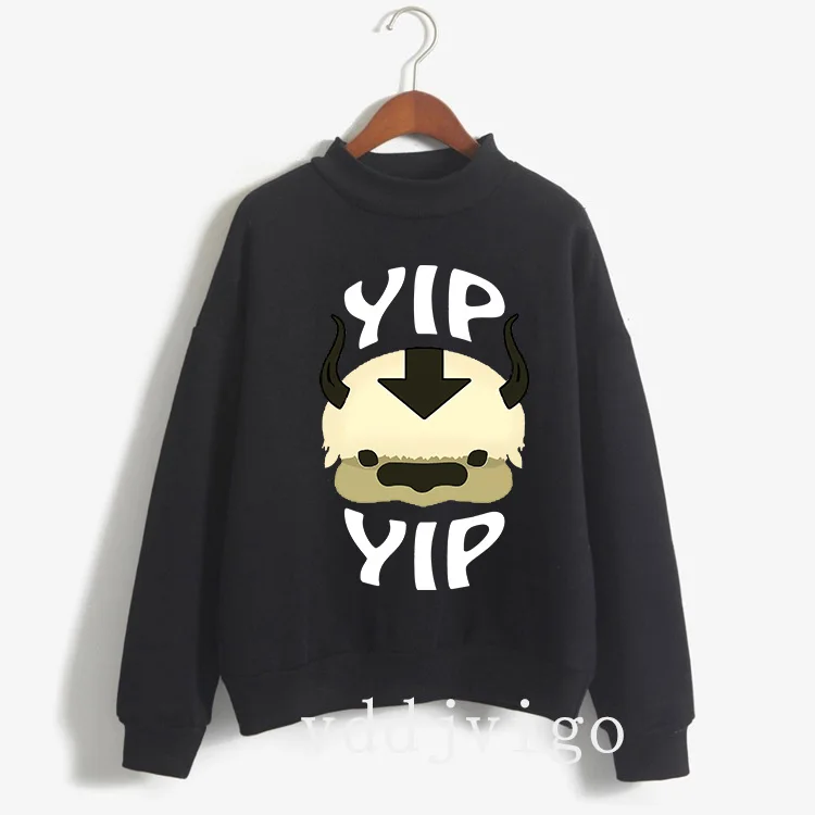 Appa Yip Harajuku Print Casual Sweatshirts Avatar The Last Airbender Hoodies Unisex Fashion Mange Long Sleeve Hoody Streetwear