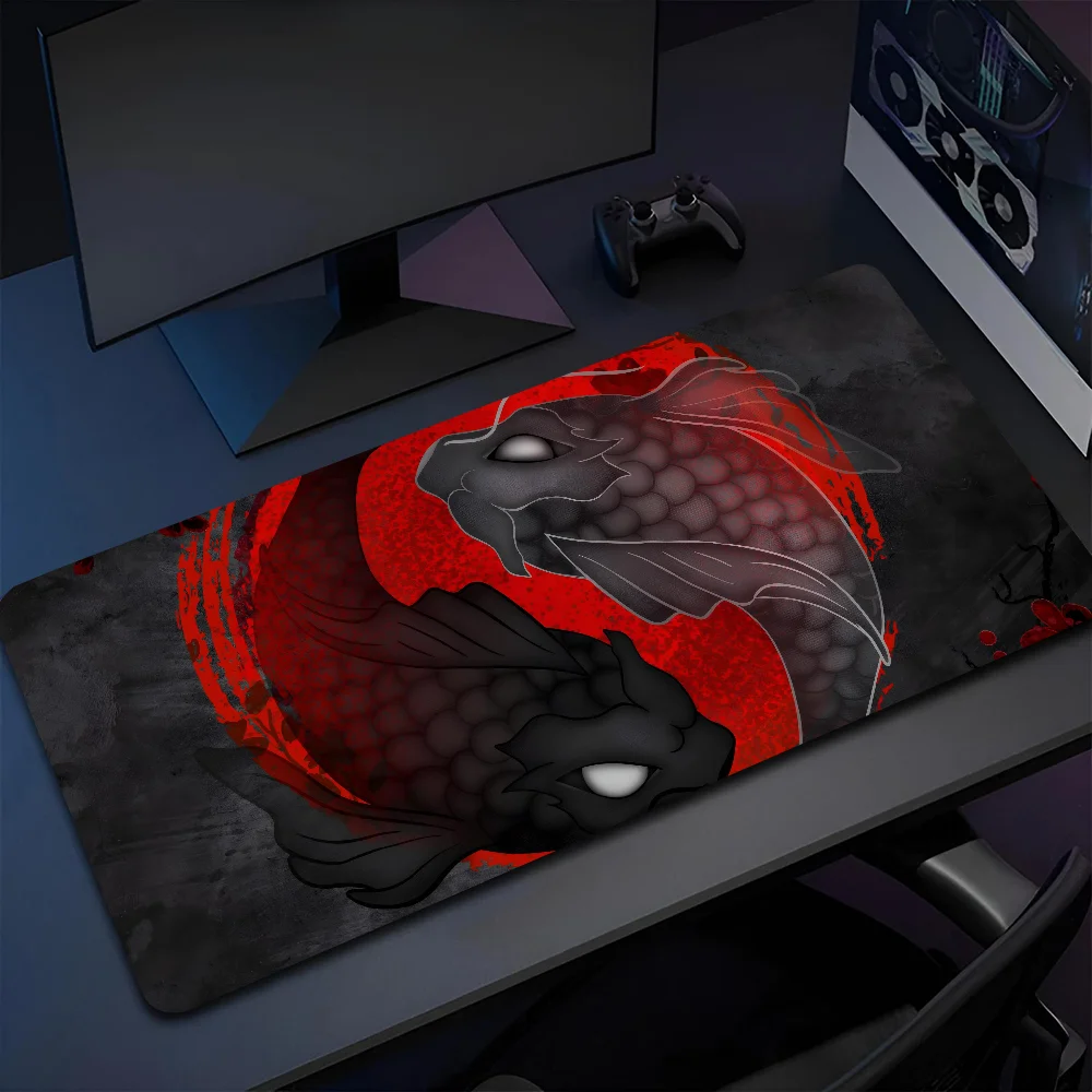 

Traditional culture Japane Koi Non-slip Mouse Pad Suitable For Office Computers Laptops E-sports Game Desk Mats XXL Keyboard