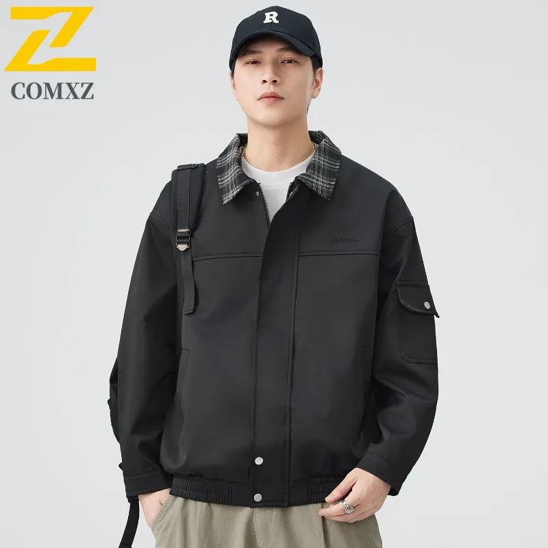 

COMXZ 2025 Autumn Winter New Men Loose Jacket Trendy Men American Sport Casual Versatile Vintage Coat Price Control 159