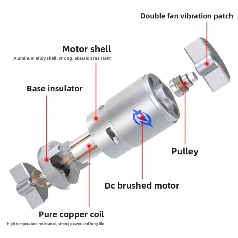 تيار مستمر 12 فولت 24 فولت 775 755 عالية التردد مزدوجة الاهتزاز محرك مصغر تيار مستمر الاهتزاز المحرك لتقوم بها بنفسك معدات تدليك عزم دوران عالية خاصة