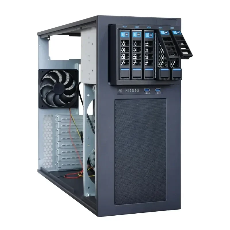 3 optical drive conversion, hard drive cage with backplane storage expansion 5-bay hot swappable module, computer chassis,