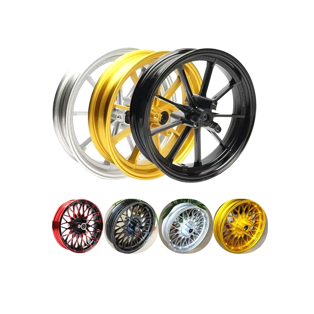 Universal Motorcycle Modify 10/12 inch Dual Disc Brake Aluminum Wheel Hub Front Rim For CygnusX BWS RSZ CUXI Monkey M3 NIU N1S