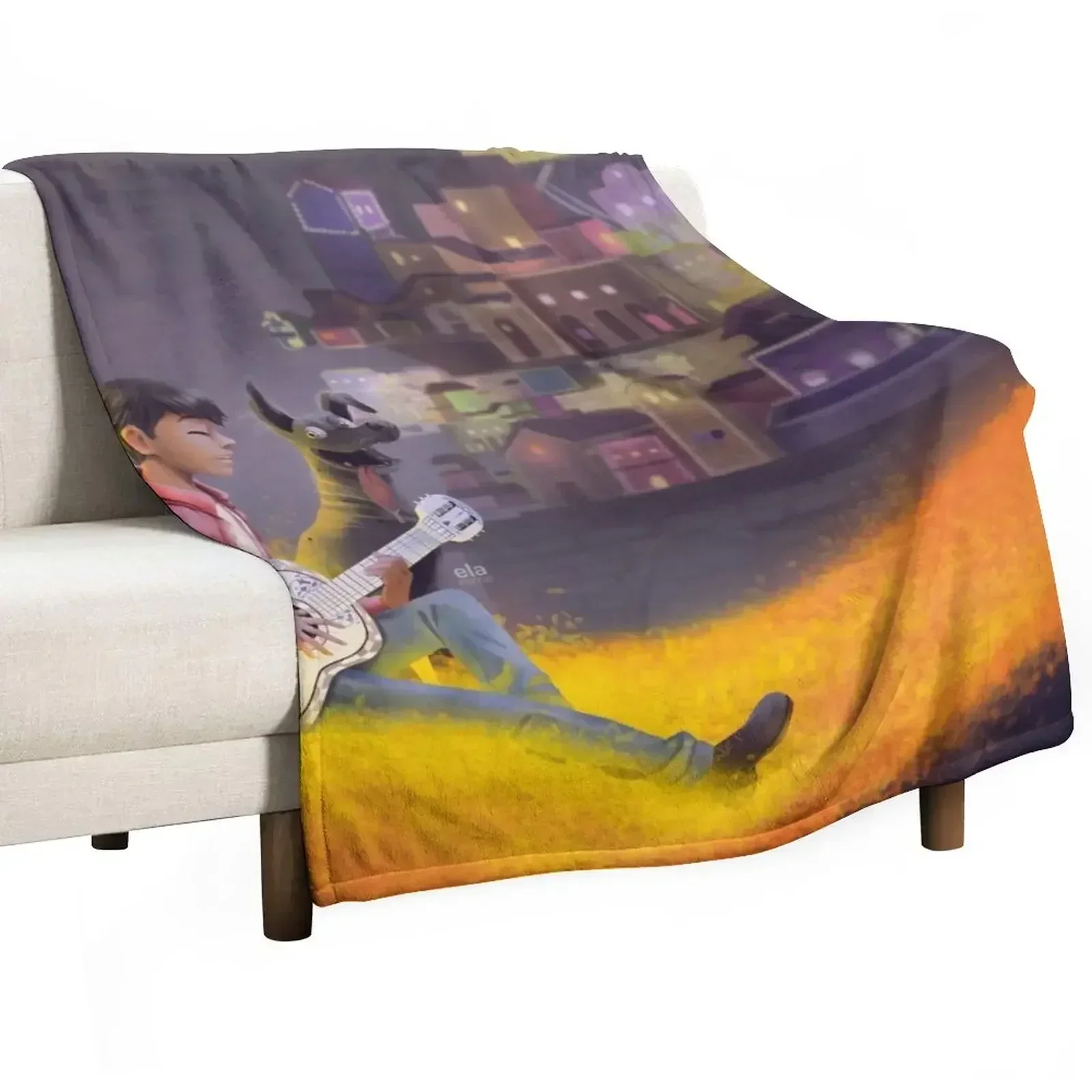 

Miguel and Dante - Coco Throw Blanket Soft Breathable Blanket for Night Sleeping