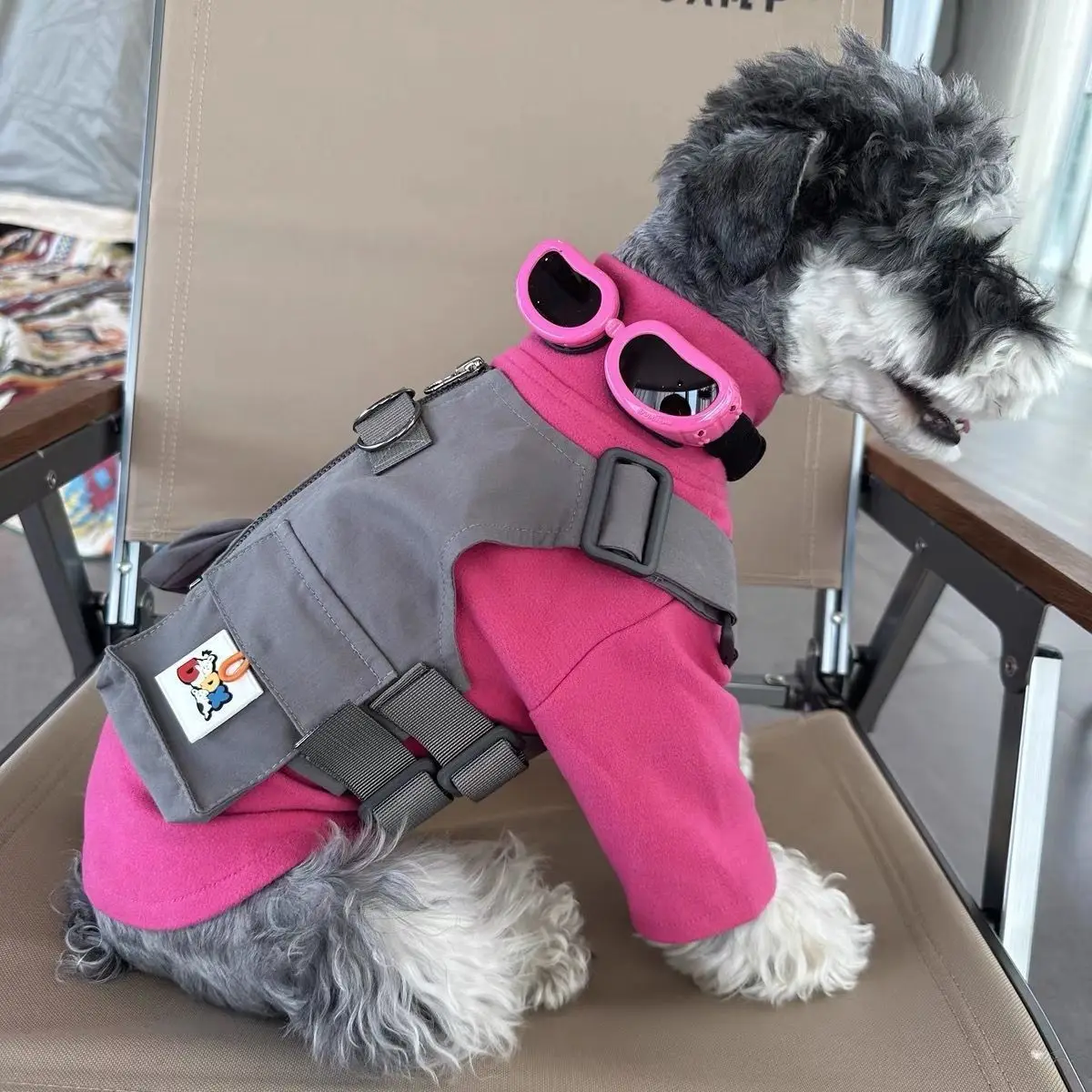 

Pet Dogs Luxury Jacket Four Seasons Coat For Small Medium Dog fashion vest French combat Schnauzer Teddy Pet Vest Clothing XS-XL