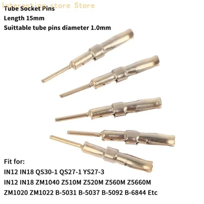 Set mit 50 1,0-mm-Buchsensteckern, robustes Metalldesign, geeignet für IN12-Lautsprecherteile, IN18 QS30-1 QS27-1 YS27-3 55KC – Detail 7