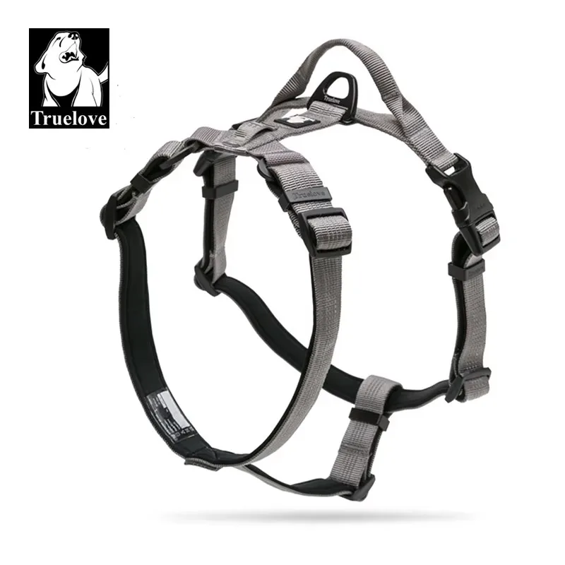 Truelove Haustier-Hundegeschirr TLH6171, reflektierendes Nylonband, LED-Pilotlichtposition, Vierpunkteinstellung, Haustierweste