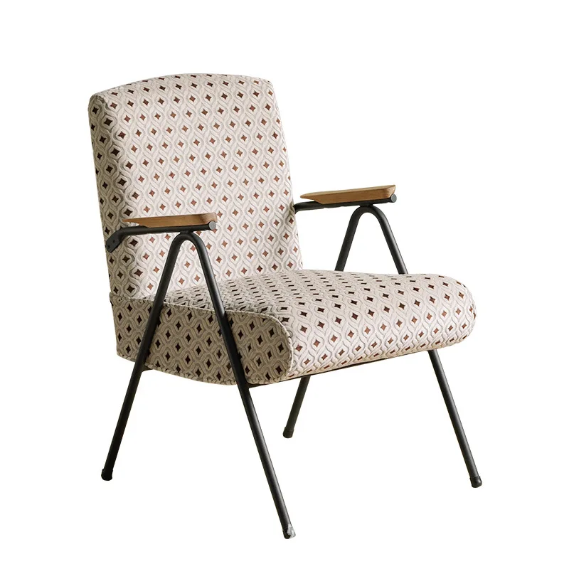 

Nordic retro single sofa light luxury sofa balcony designer leisure chair home living room medieval chair recliner