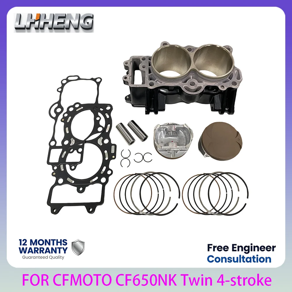 83mm STD Cylinder Piston Kit 650cc Parallel Twin 4-stroke Motorcycle for CFMOTO CF650 CF650NK CF650MT Twin Cylinder Rebuild Kit