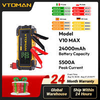 VTOMAN V10 Max 12V Car Jump Starter 5500A Car Battery Starter 24000mAh Power Bank Booster Auto Starting Device With PD 100W