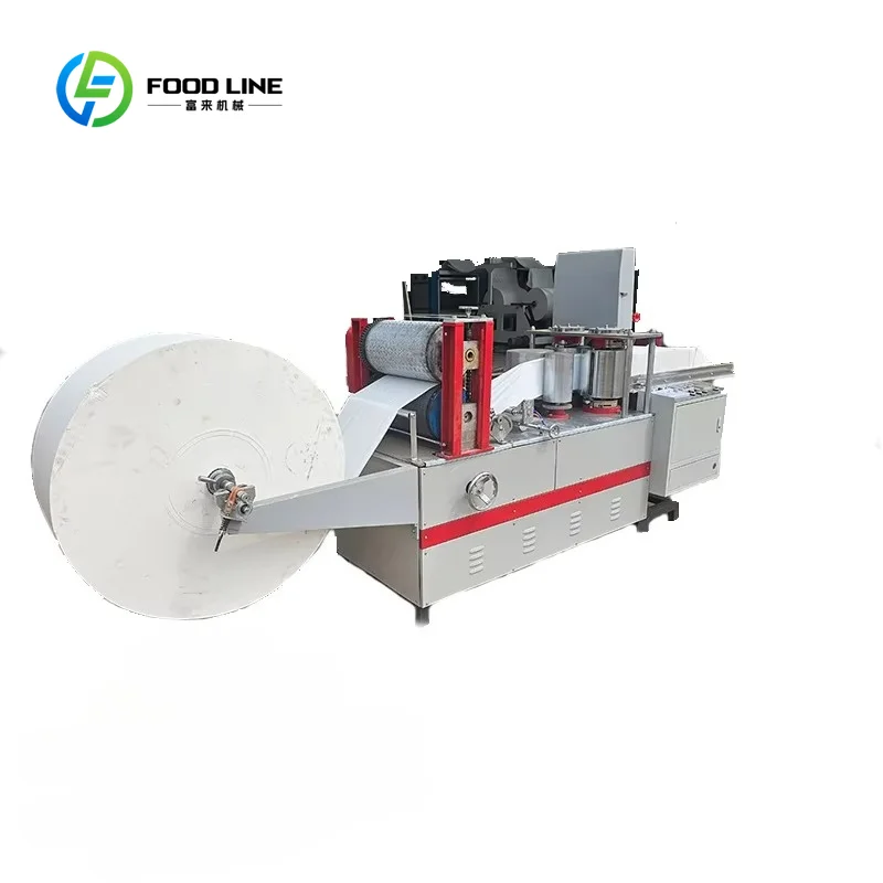 Custom made  Printing Paper Napkin Making Machine, Embossing Folding Counting Serviette Tissue Equipment