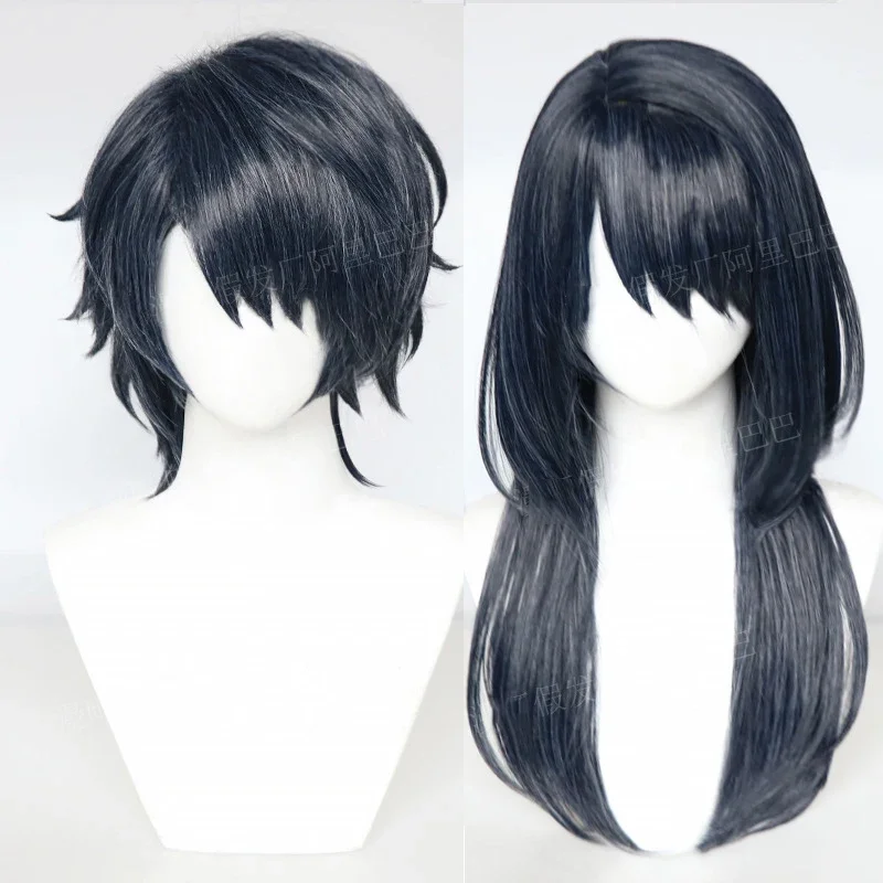 Player Cosplay Wig Game Path To Nowhere Gray Blue Wigs Heat Resistant Hair Halloween Party Anime Female Director Wigs + Wig Cap