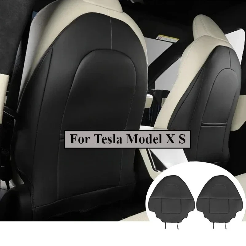 Seat Back Anti Kick Pad for Tesla Model S X Seat Backrest Protective Mat Wear-resistant Child Anti Dirty Car Accessories 2024