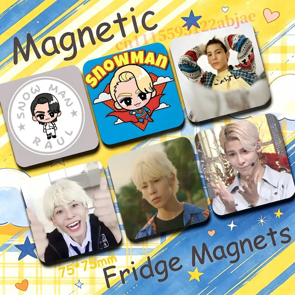 R-Raul S-Snow Man New PVC Fridge Magnet for Cartoon Refrigerator Decor For Child Magnetic Toy