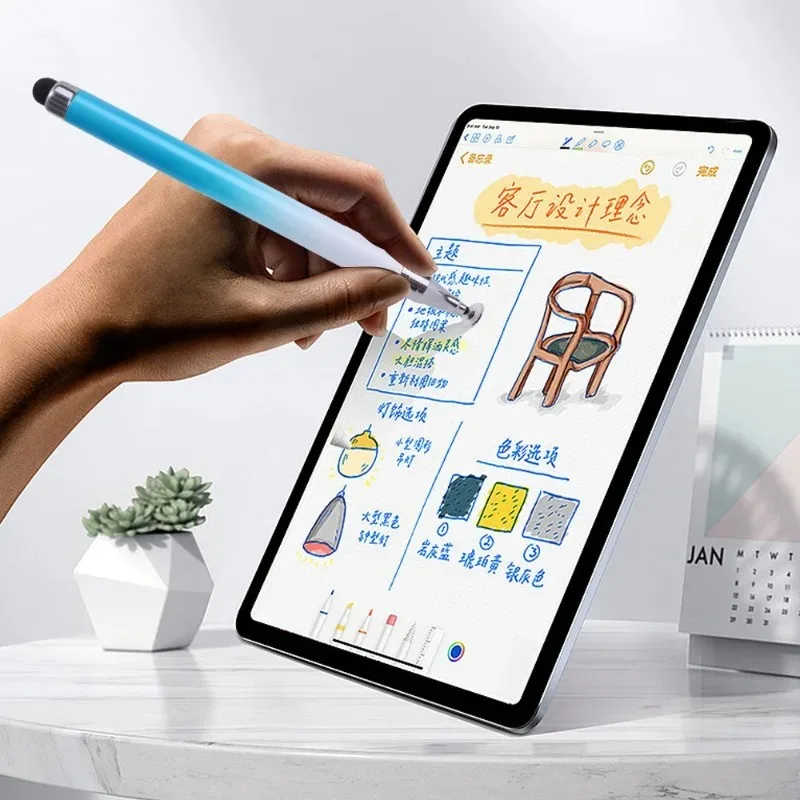 Universal Stylus Pen 2 in 1 for IPad Tablet Phone Drawing Painting High Precision Disc Tip Silicone Touch Screen Pen Accessories view 5