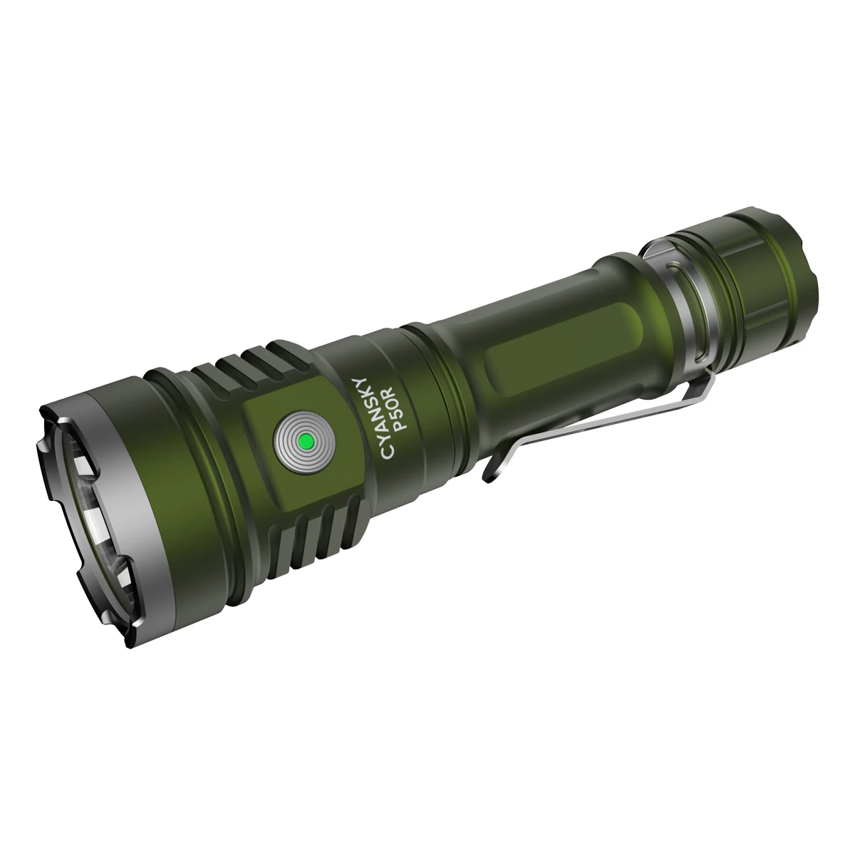 CYANSKY P50R 4*XHP 50.3 LED Flashlight 12000LM 328M 4000mAh 21700 Battery USB-C Fast Charging IP68 Waterproof EDC Tactical Torch