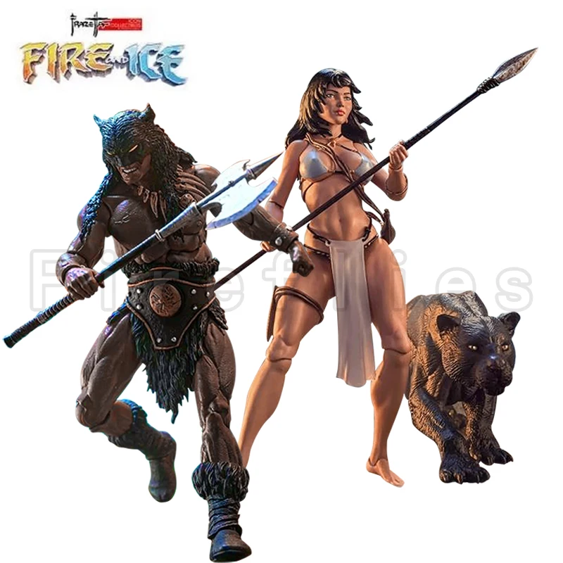 

[Pre-Order]1/12 6inches Frazetta Girls Action Figure Fire and Ice ICON Collectibles Dark Wolf Teegra Ver2 Anime Model Toy