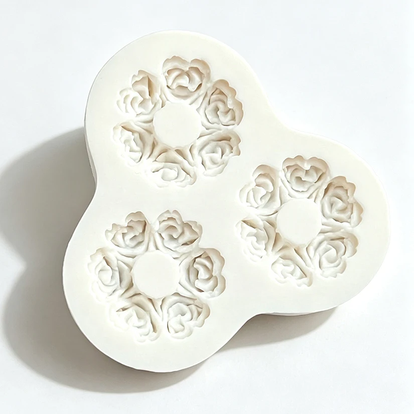 Rose Silikon Sugar Mold Schokolade Cupcake Backen Fondant Kuchen Dekorieren Werkzeuge – Detail 4