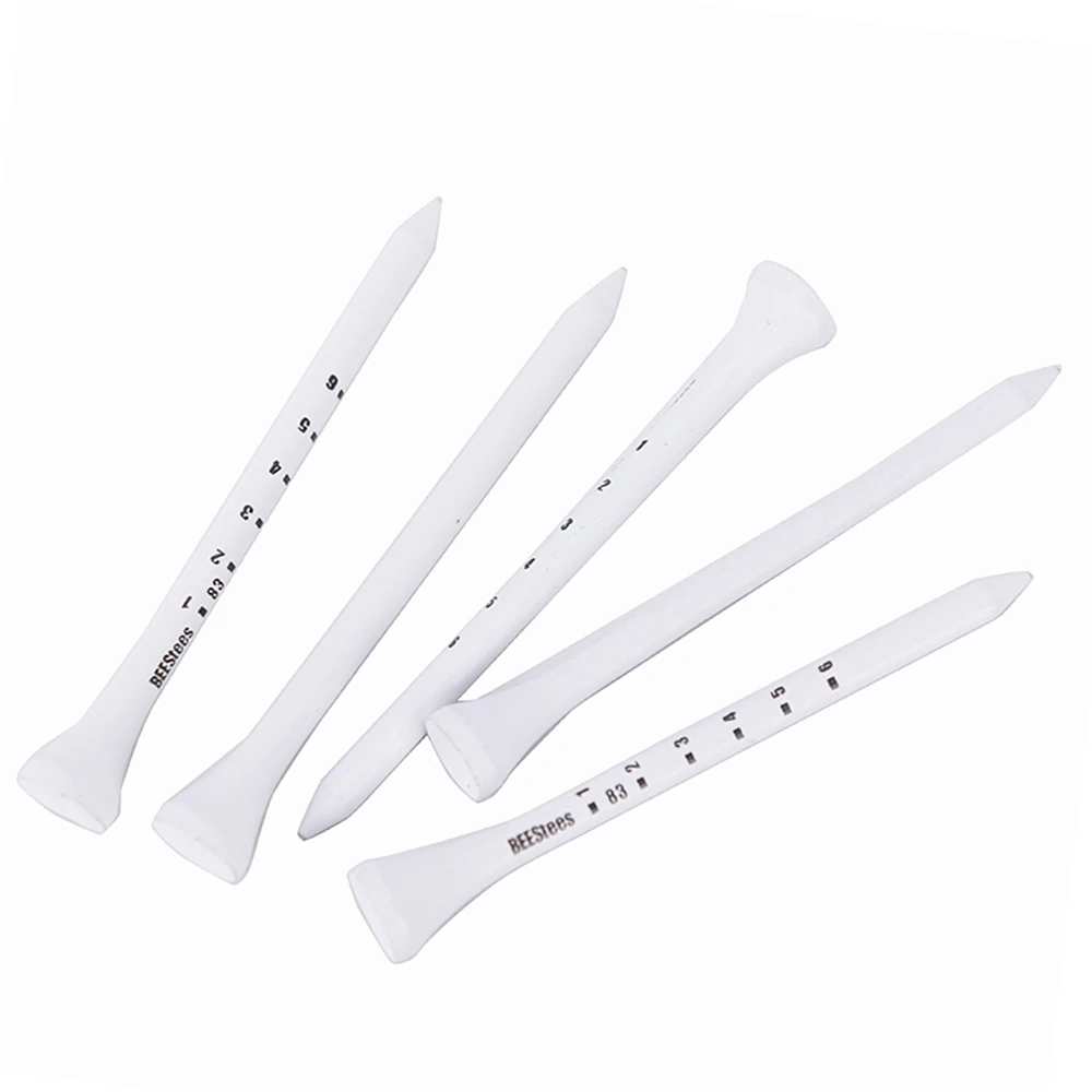 تي شيرتات جولف بيضاء احترافية ، مقياس رقمي للجولف ، إكسسوارات جولف ، 83 حامل خشبي مخطط ، 50 #3