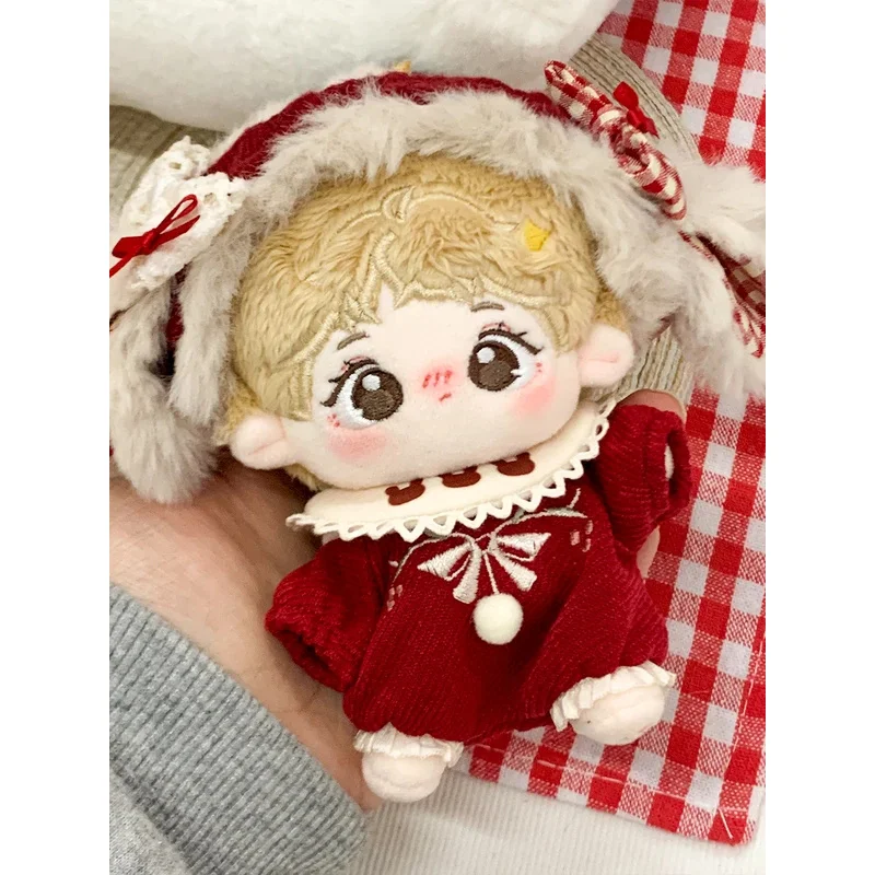 Original Kein Attribut Schöne Rote Samt Kaninchen Kostüm 10/20 cm Dress Up Kleidung Outfit Cosplay Weihnachten Geschenk