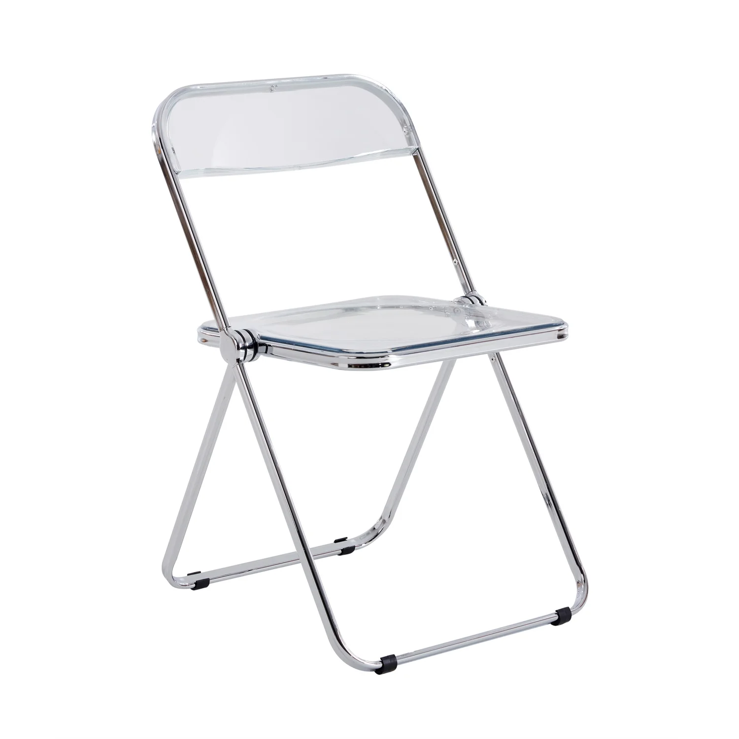 

Clear Transparent Folding Office Chair - PC Plastic Living Room Seat