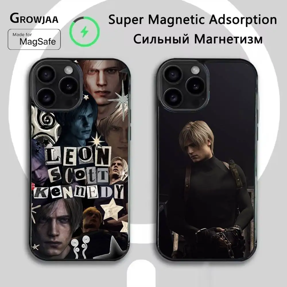 

Leon R-Resident Kennedy E-Evil Phone Case For iPhone 16e,16,15,14,13,12,11,Plus,Pro,Max,Mini Magsafe Magnetic Wireless Charging