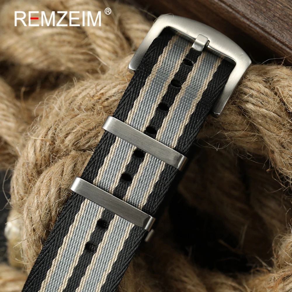 Hochwertiges, bequemes, weiches Nylon-Uhrenarmband, 20 mm, 22 mm, Uhrenarmbänder für Herren und Damen, Ersatz-Uhrenzubehör – Detail 10