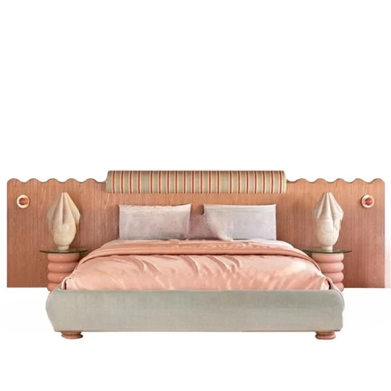 Home quiet wind, extended bedside, wave-shaped bed